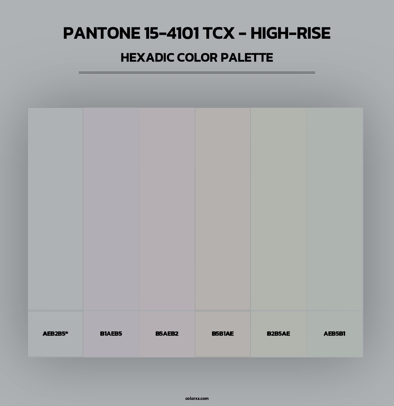 PANTONE 15-4101 TCX - High-rise - Hexadic Color Palette