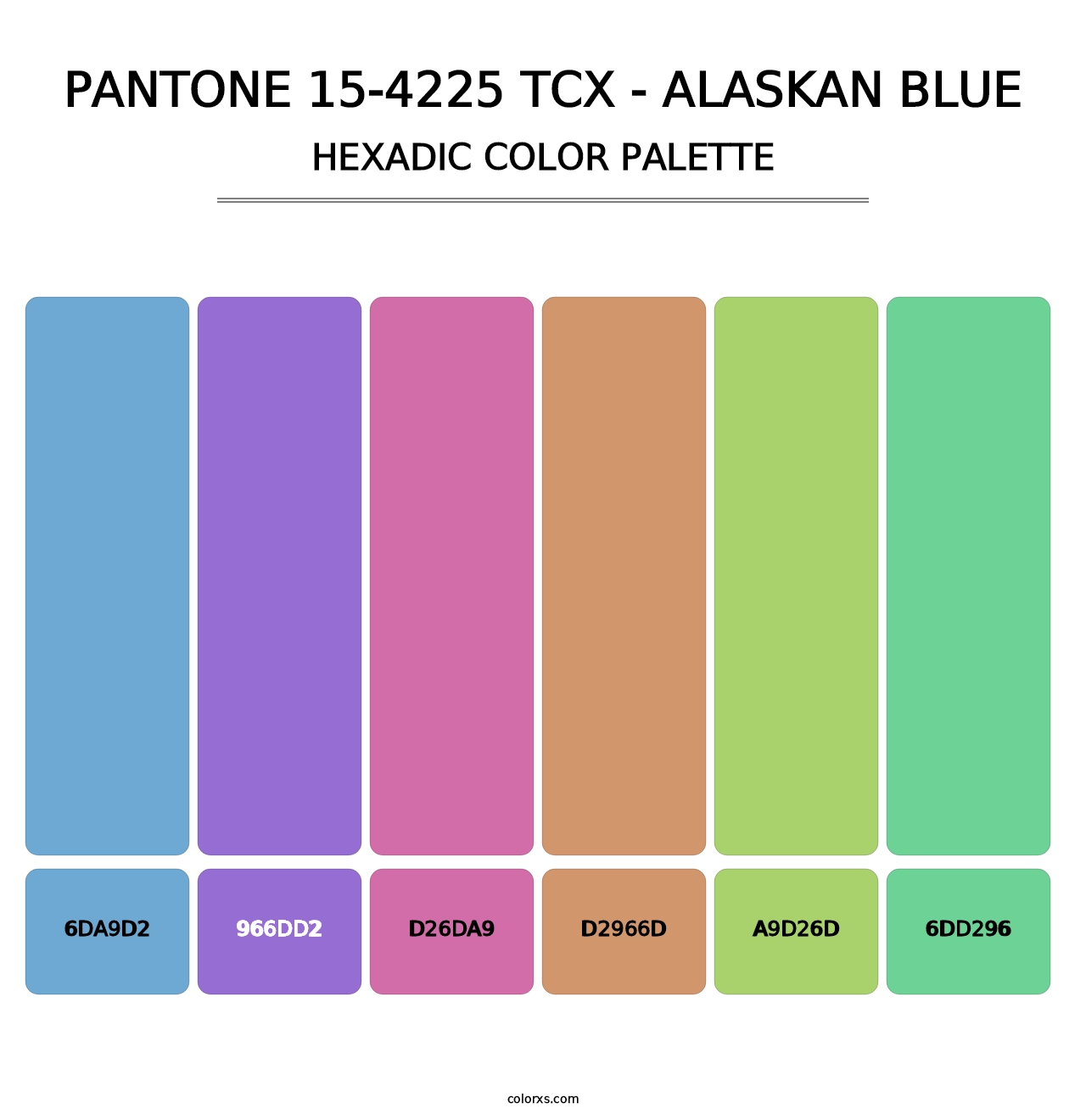 PANTONE 15-4225 TCX - Alaskan Blue - Hexadic Color Palette