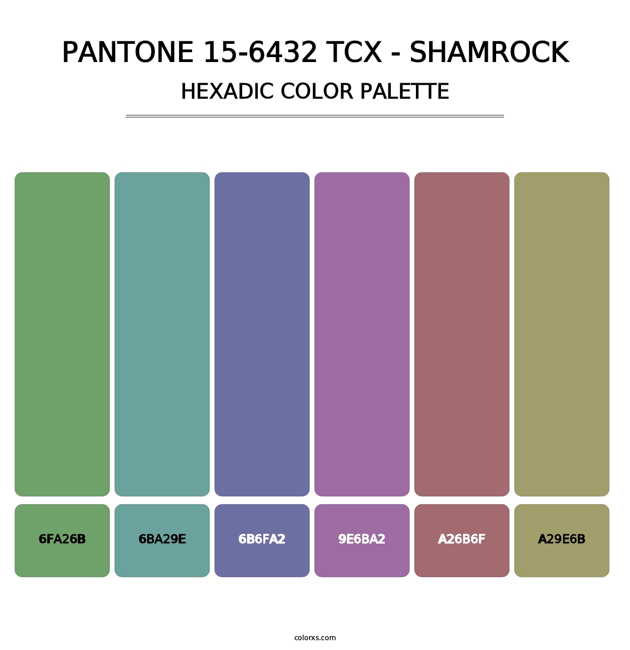 PANTONE 15-6432 TCX - Shamrock - Hexadic Color Palette