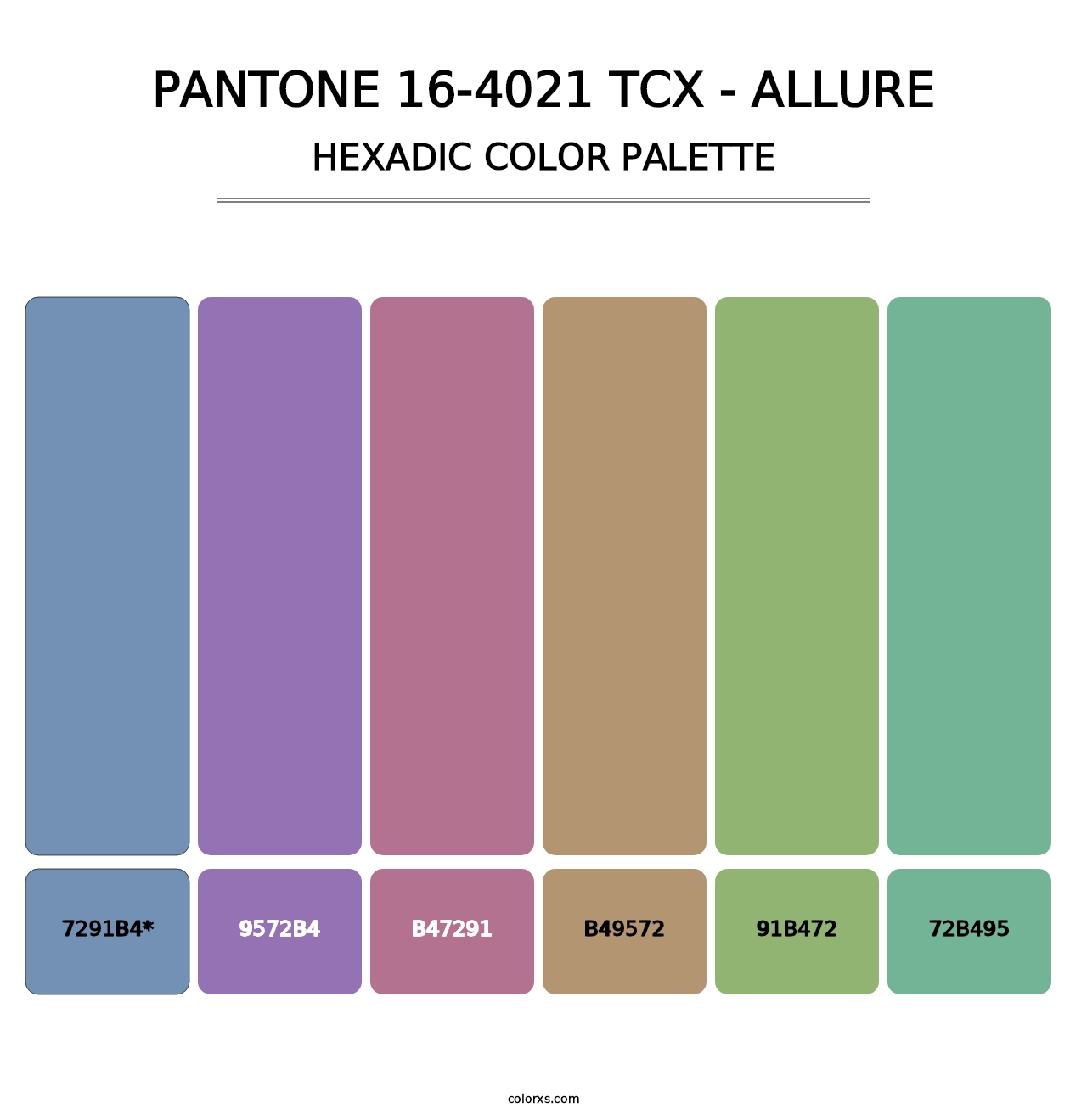 PANTONE 16-4021 TCX - Allure - Hexadic Color Palette