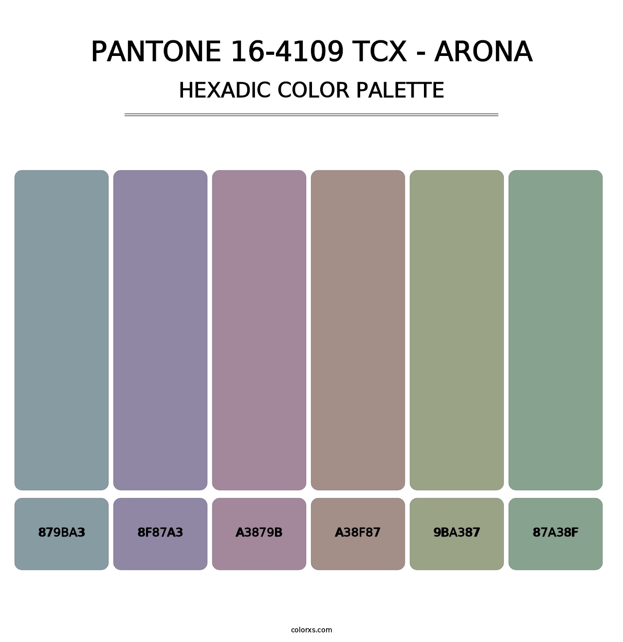 PANTONE 16-4109 TCX - Arona - Hexadic Color Palette