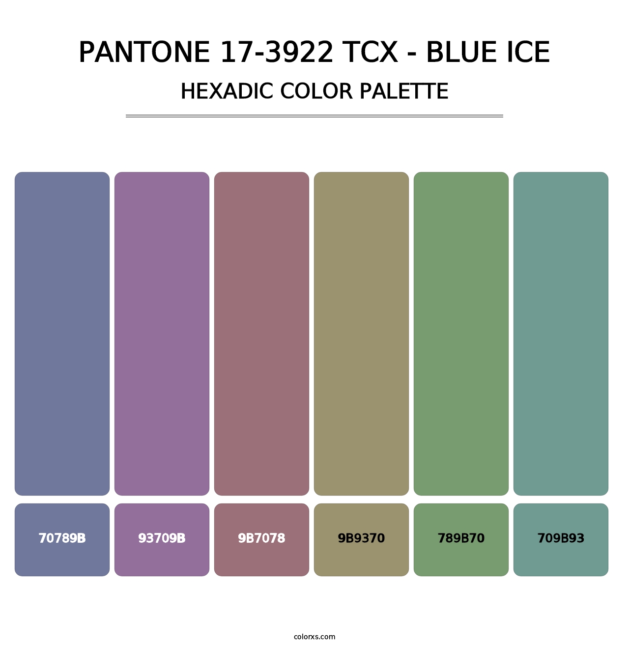 PANTONE 17-3922 TCX - Blue Ice - Hexadic Color Palette