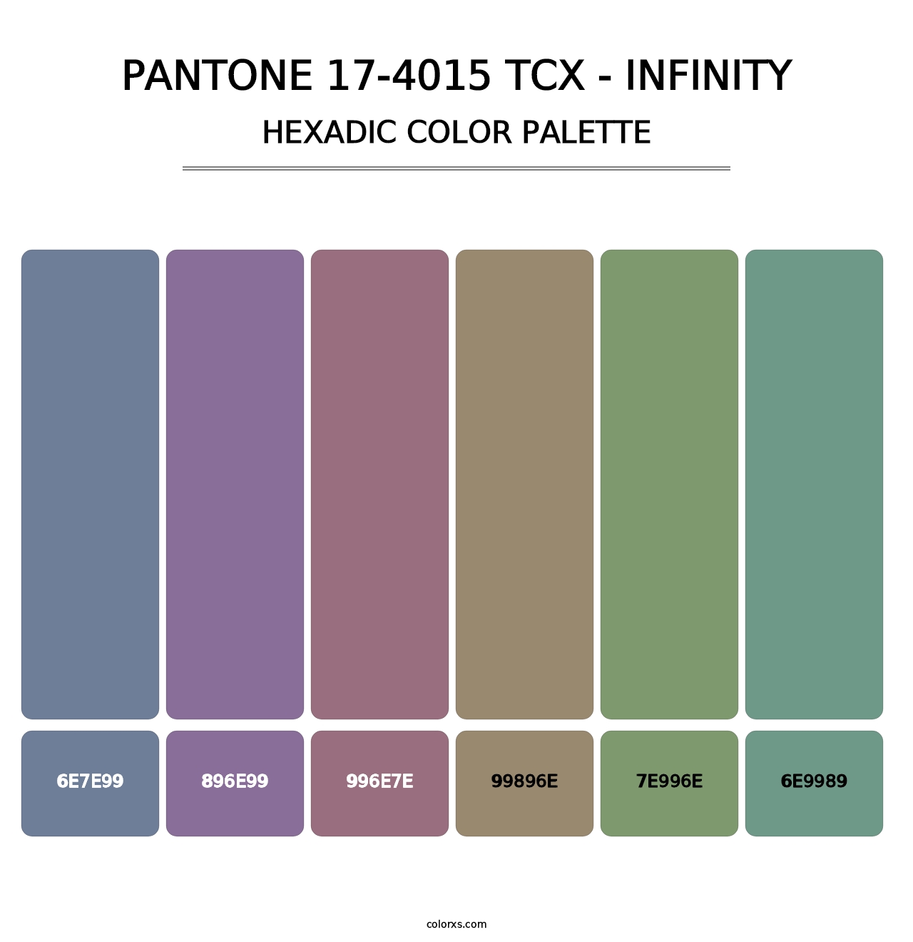 PANTONE 17-4015 TCX - Infinity - Hexadic Color Palette