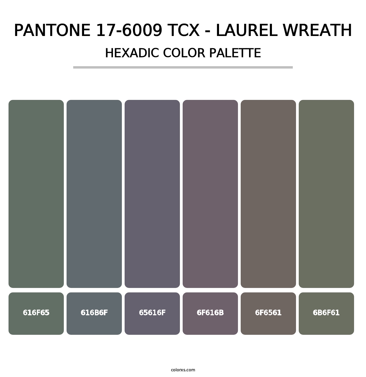 PANTONE 17-6009 TCX - Laurel Wreath - Hexadic Color Palette