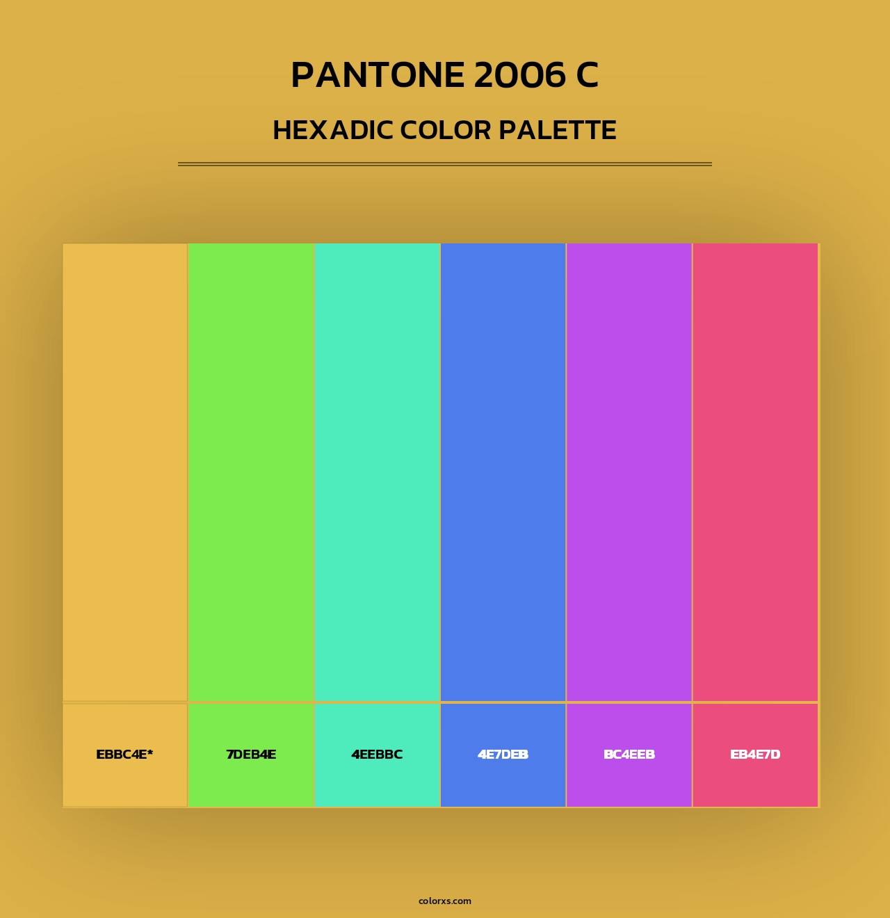 PANTONE 2006 C - Hexadic Color Palette