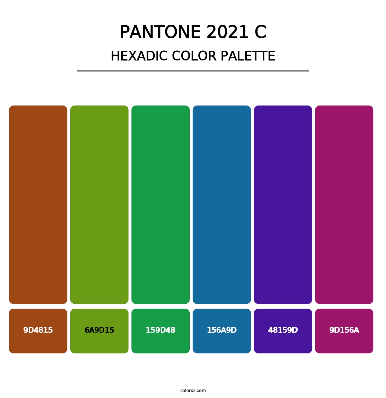 PANTONE 2021 C - Hexadic Color Palette