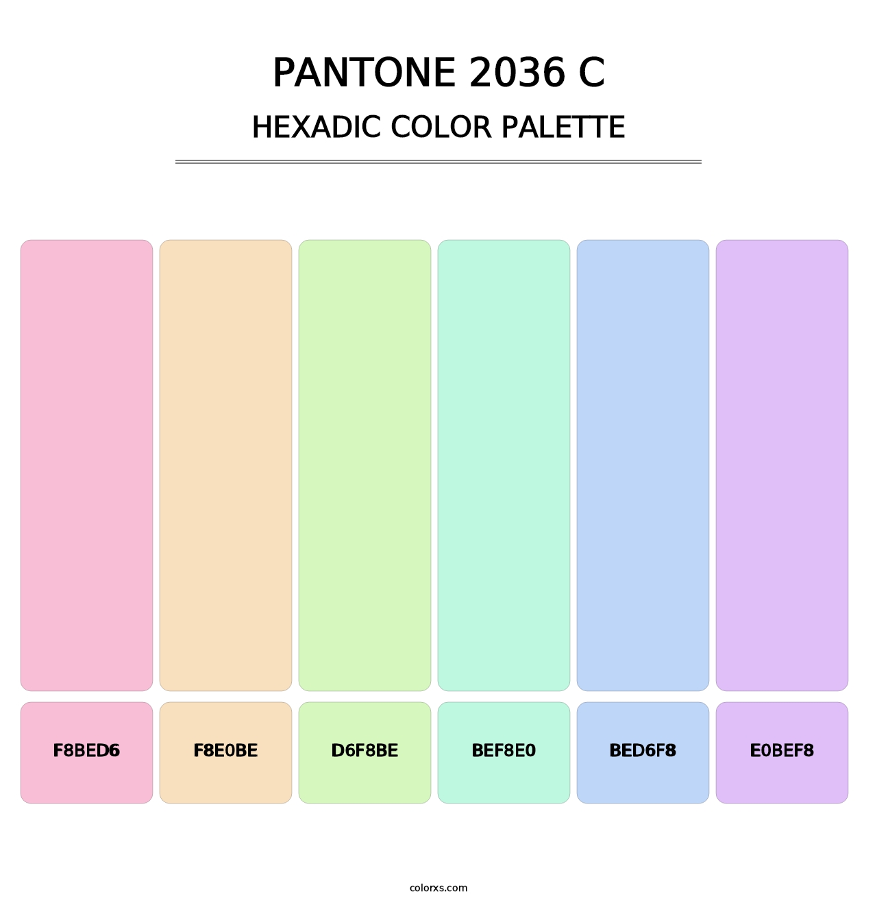 PANTONE 2036 C - Hexadic Color Palette