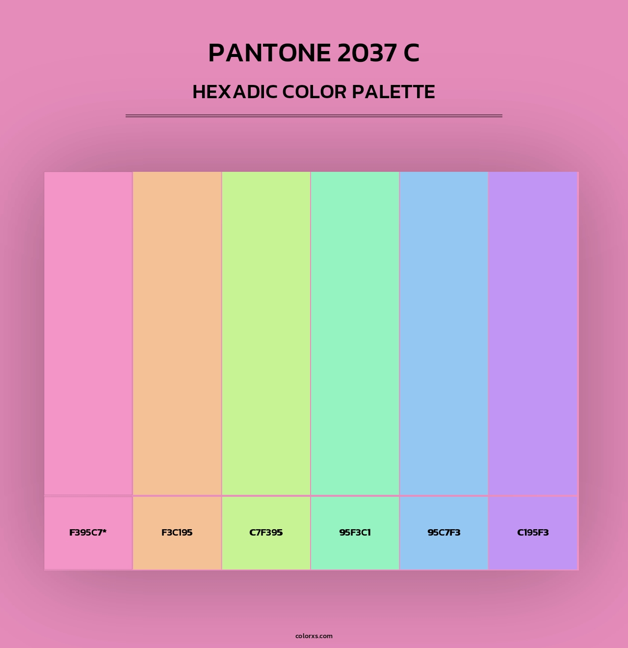 PANTONE 2037 C - Hexadic Color Palette