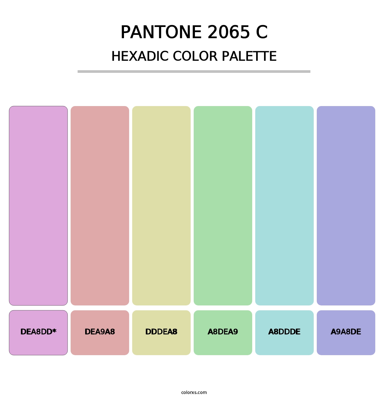 PANTONE 2065 C - Hexadic Color Palette