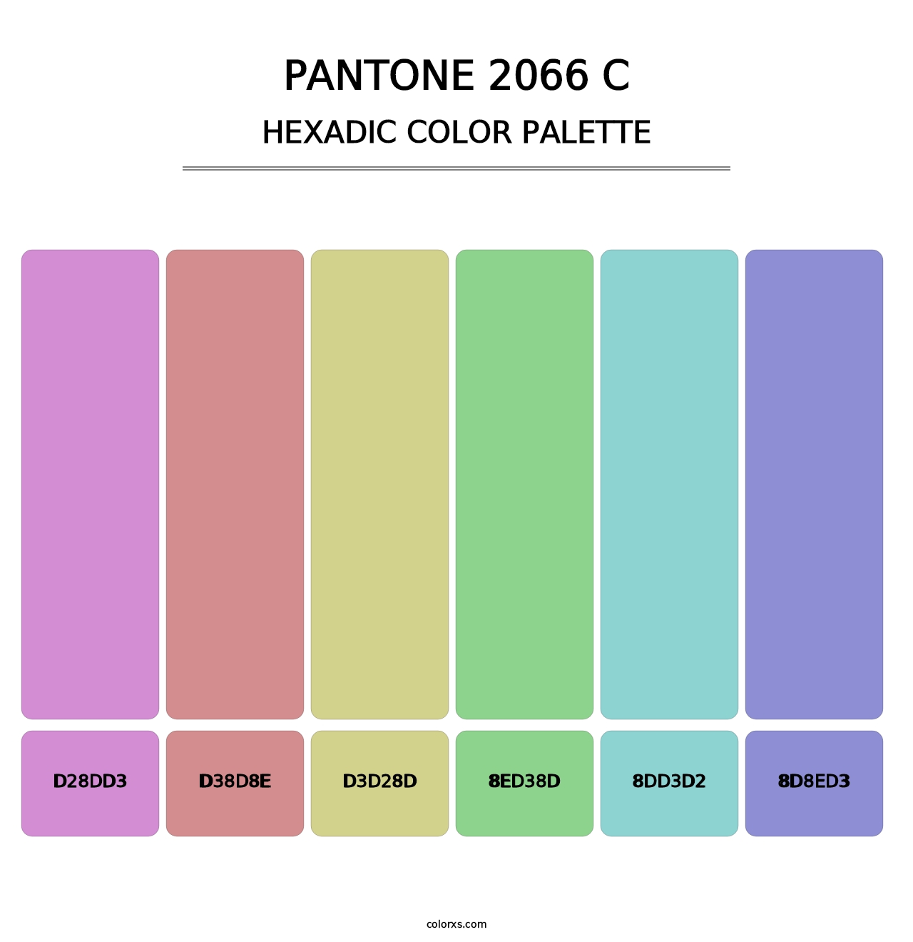 PANTONE 2066 C - Hexadic Color Palette