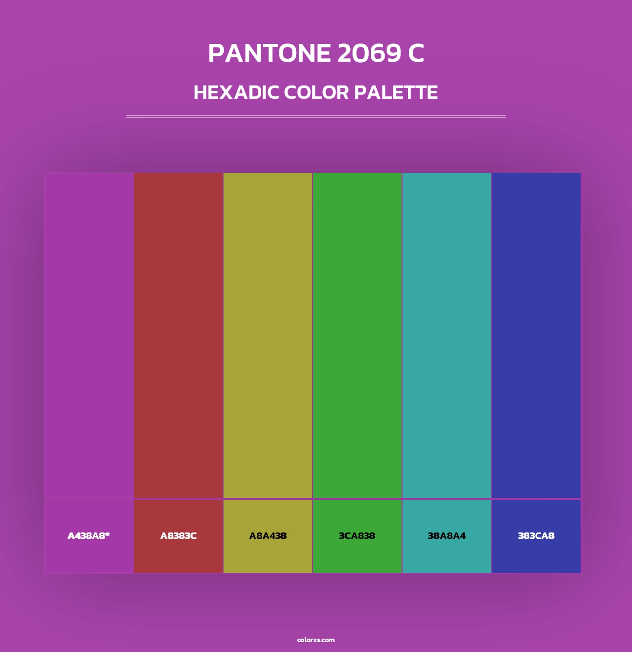PANTONE 2069 C - Hexadic Color Palette