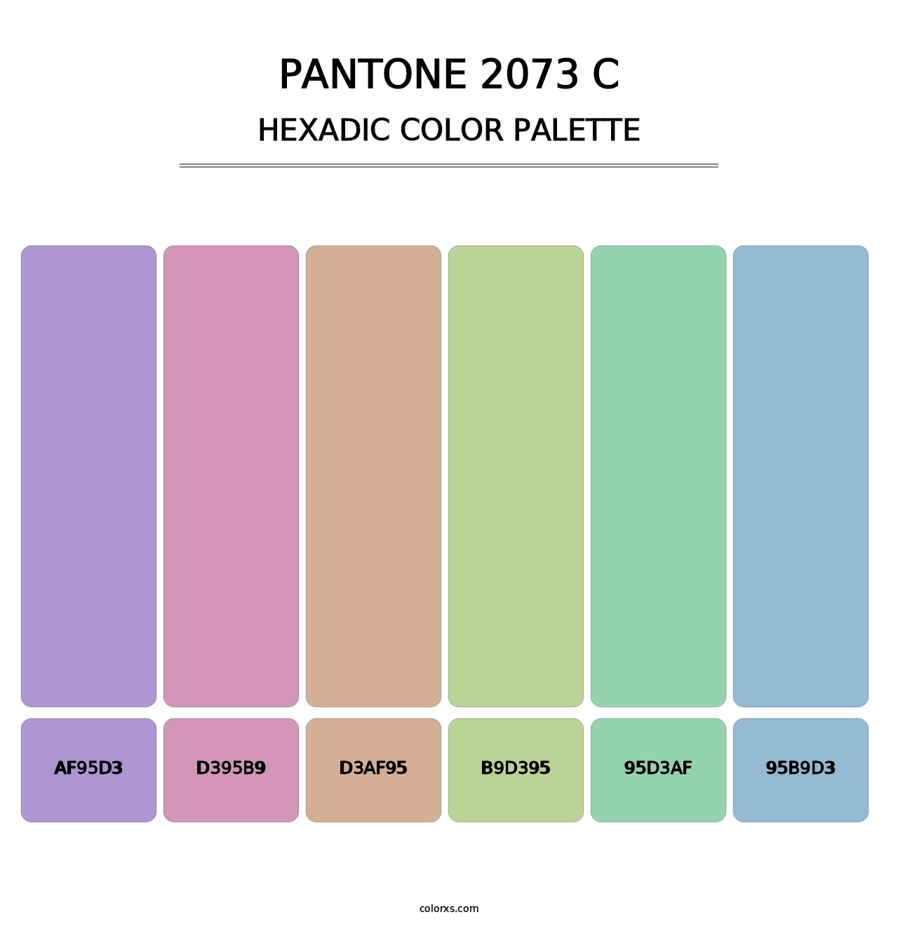 PANTONE 2073 C - Hexadic Color Palette