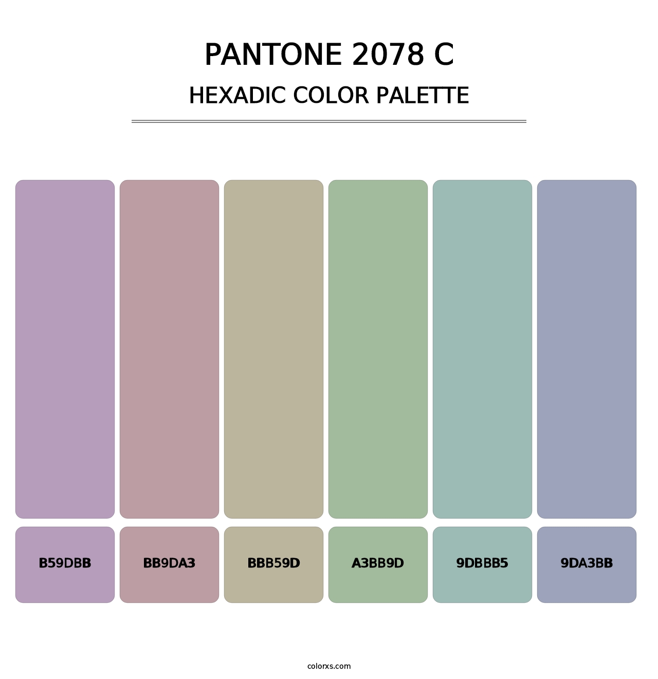 PANTONE 2078 C - Hexadic Color Palette