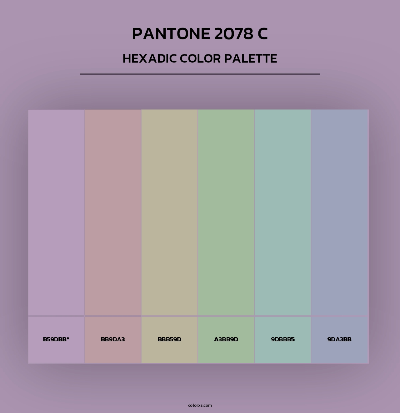 PANTONE 2078 C - Hexadic Color Palette