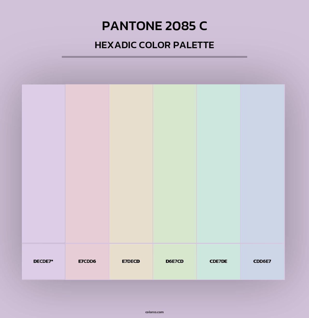PANTONE 2085 C - Hexadic Color Palette
