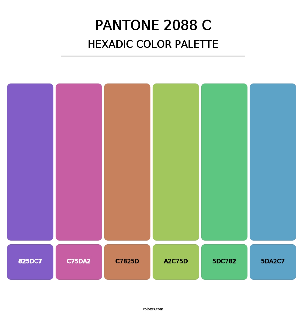 PANTONE 2088 C - Hexadic Color Palette