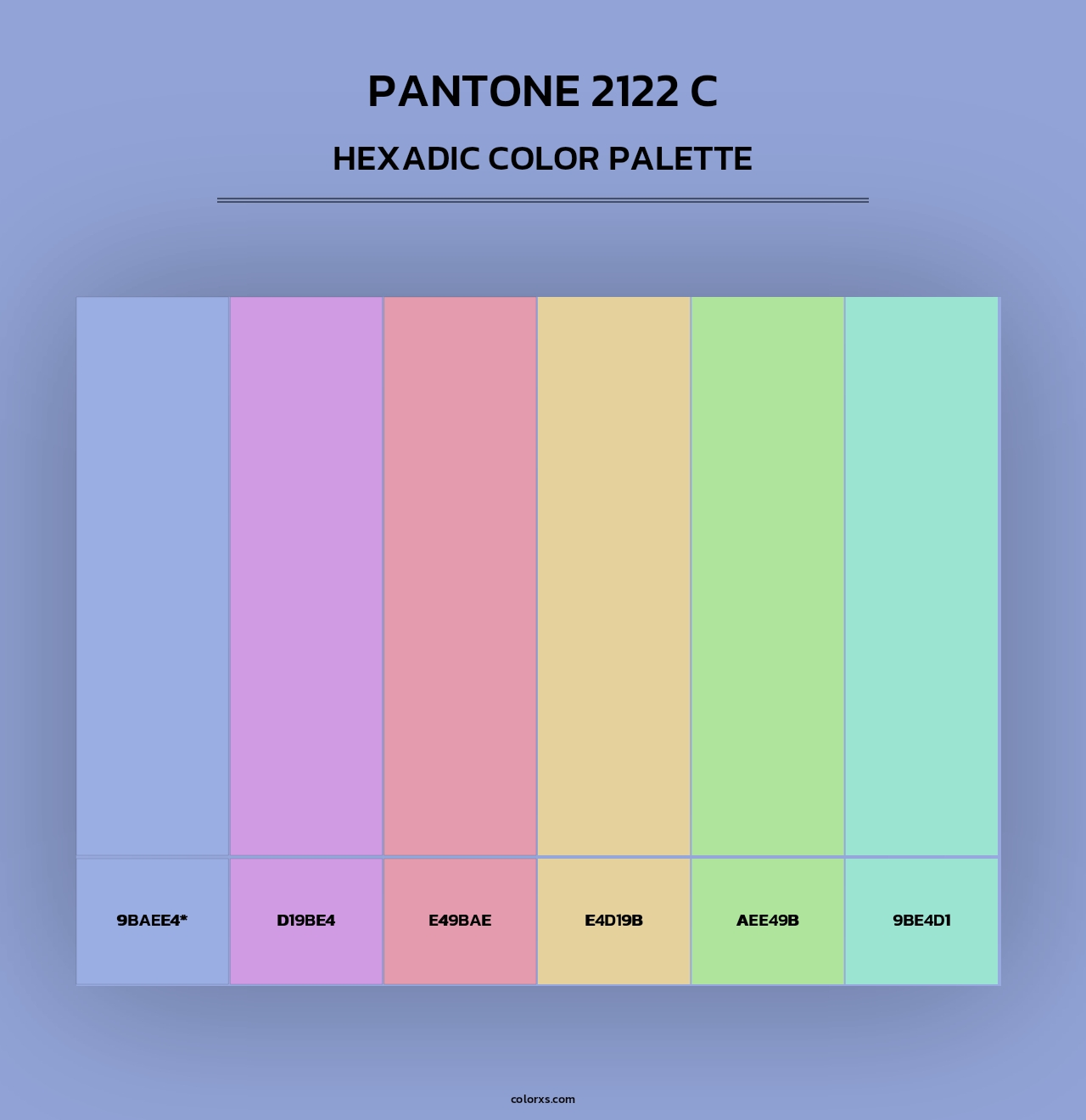 PANTONE 2122 C - Hexadic Color Palette