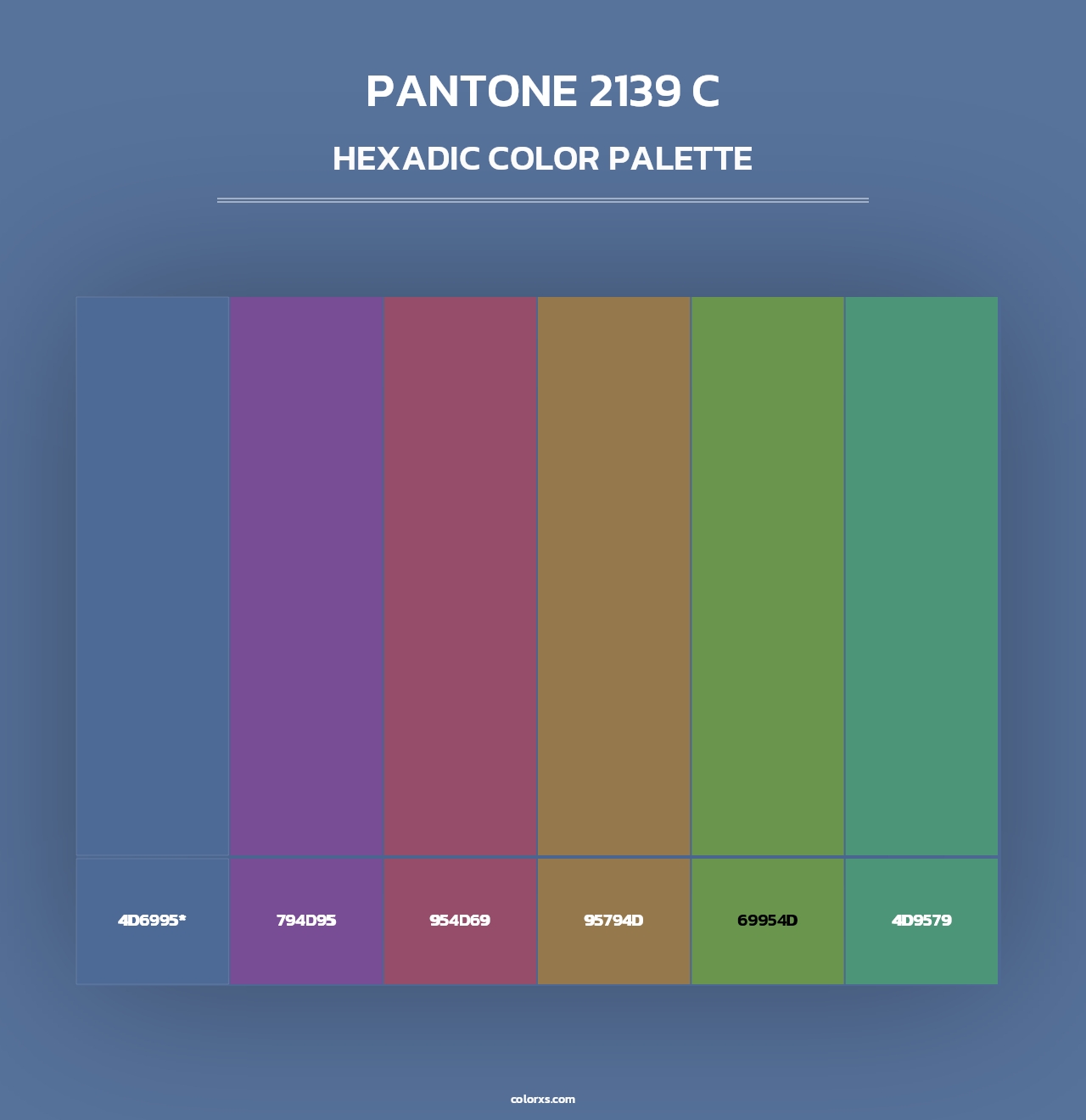PANTONE 2139 C - Hexadic Color Palette