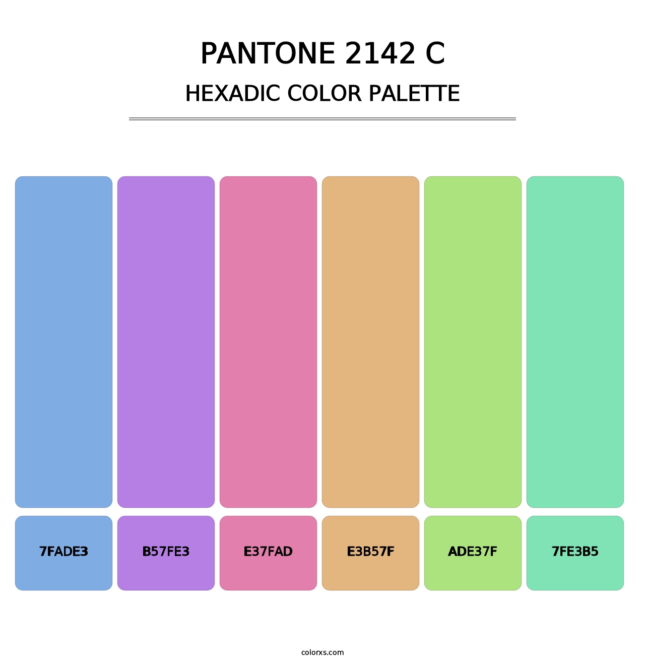 PANTONE 2142 C - Hexadic Color Palette
