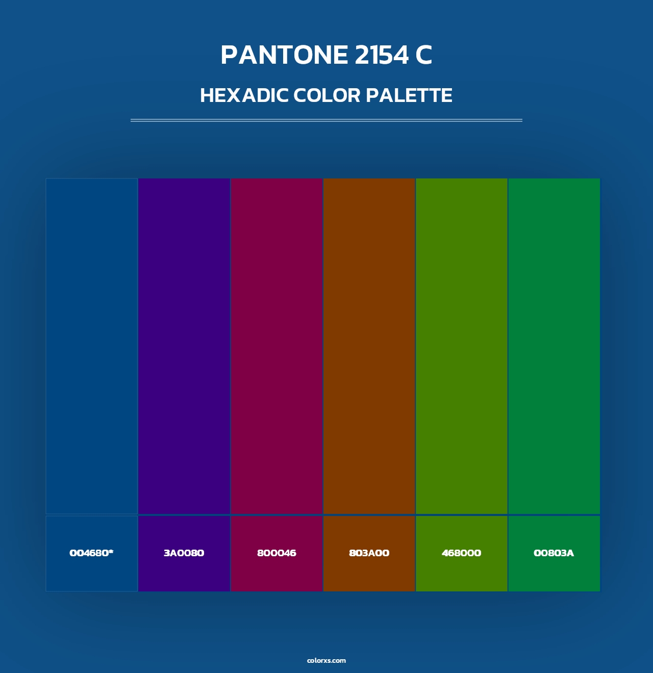 PANTONE 2154 C - Hexadic Color Palette