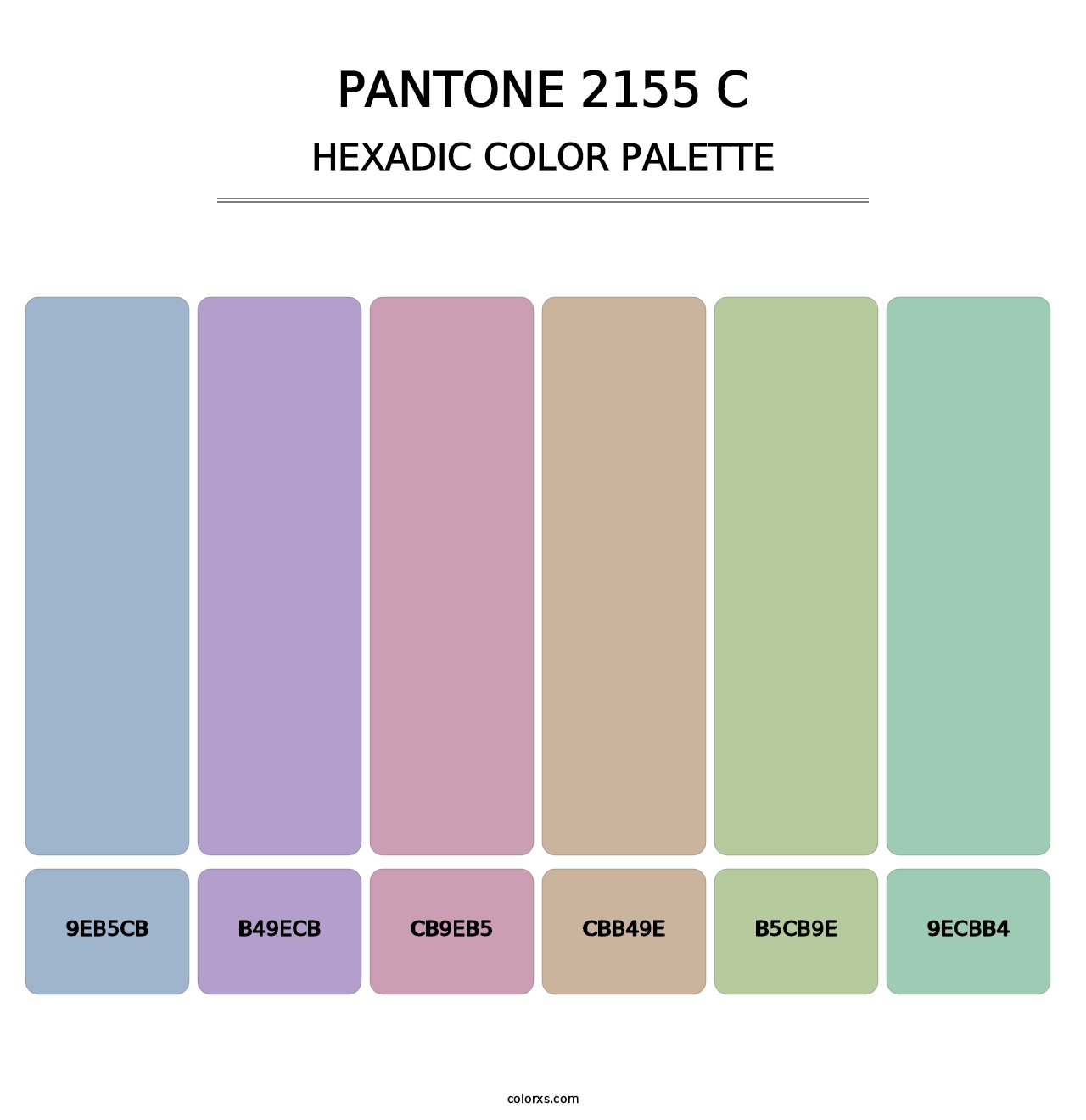 PANTONE 2155 C - Hexadic Color Palette