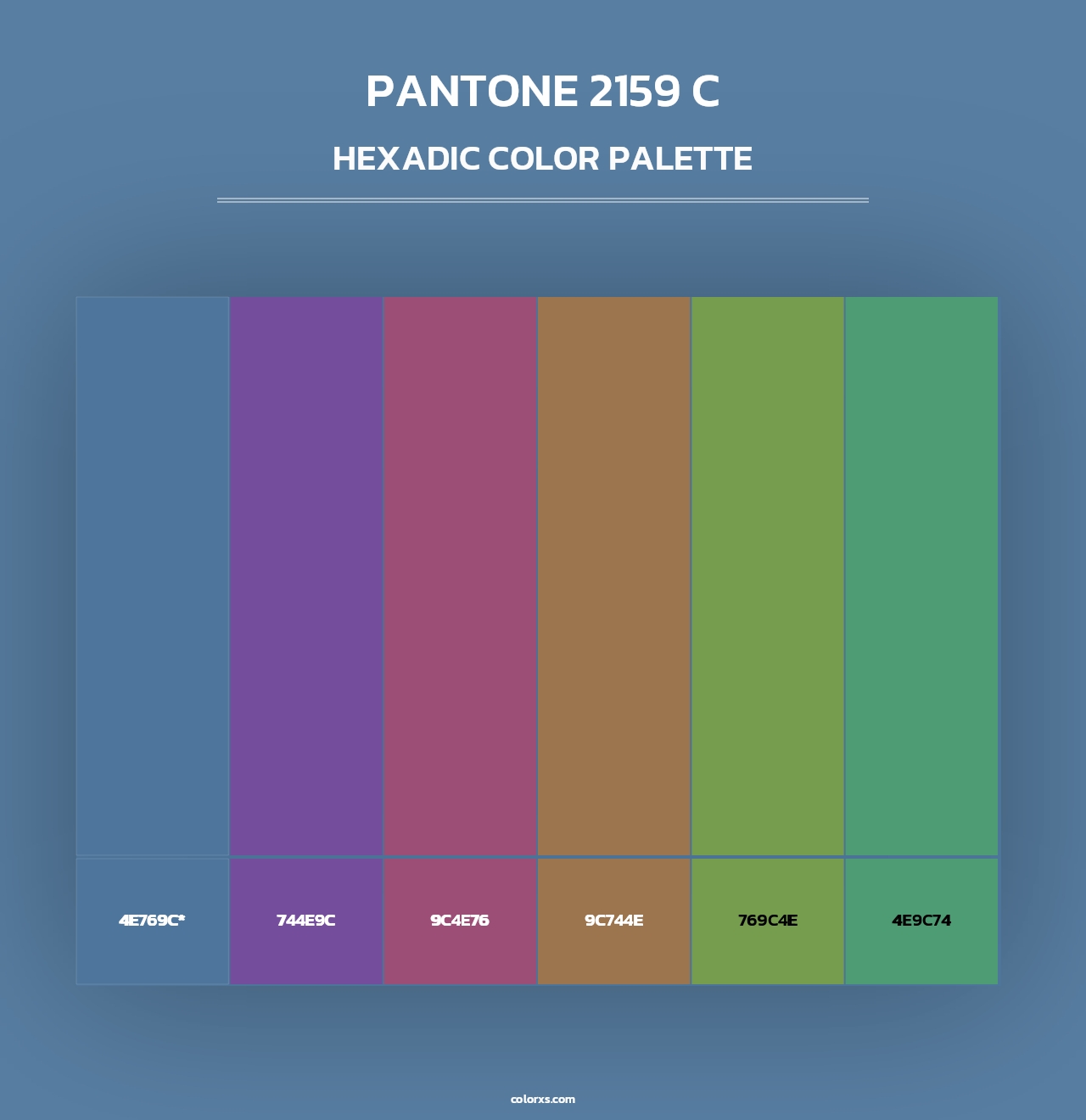 PANTONE 2159 C - Hexadic Color Palette