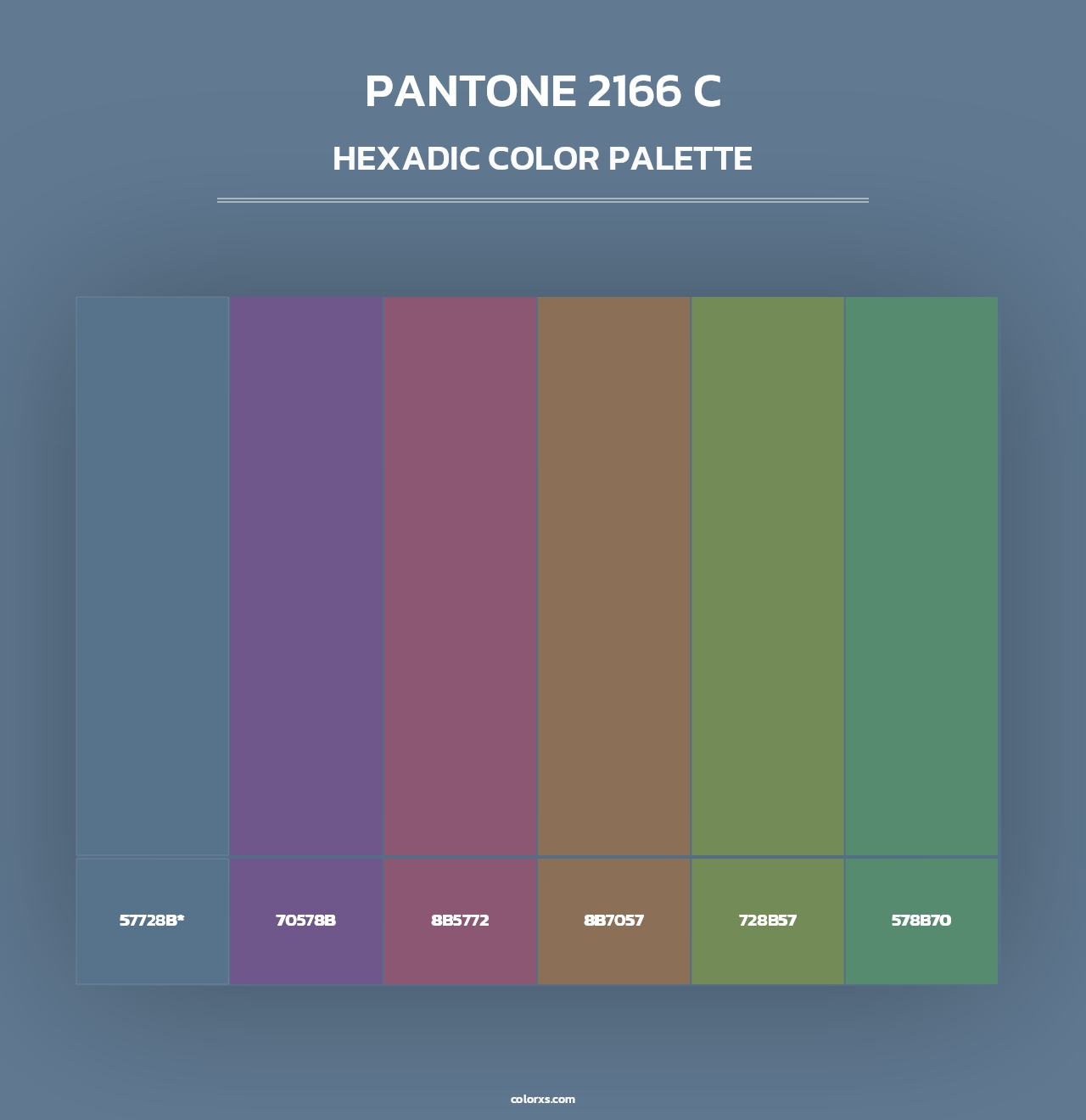 PANTONE 2166 C - Hexadic Color Palette