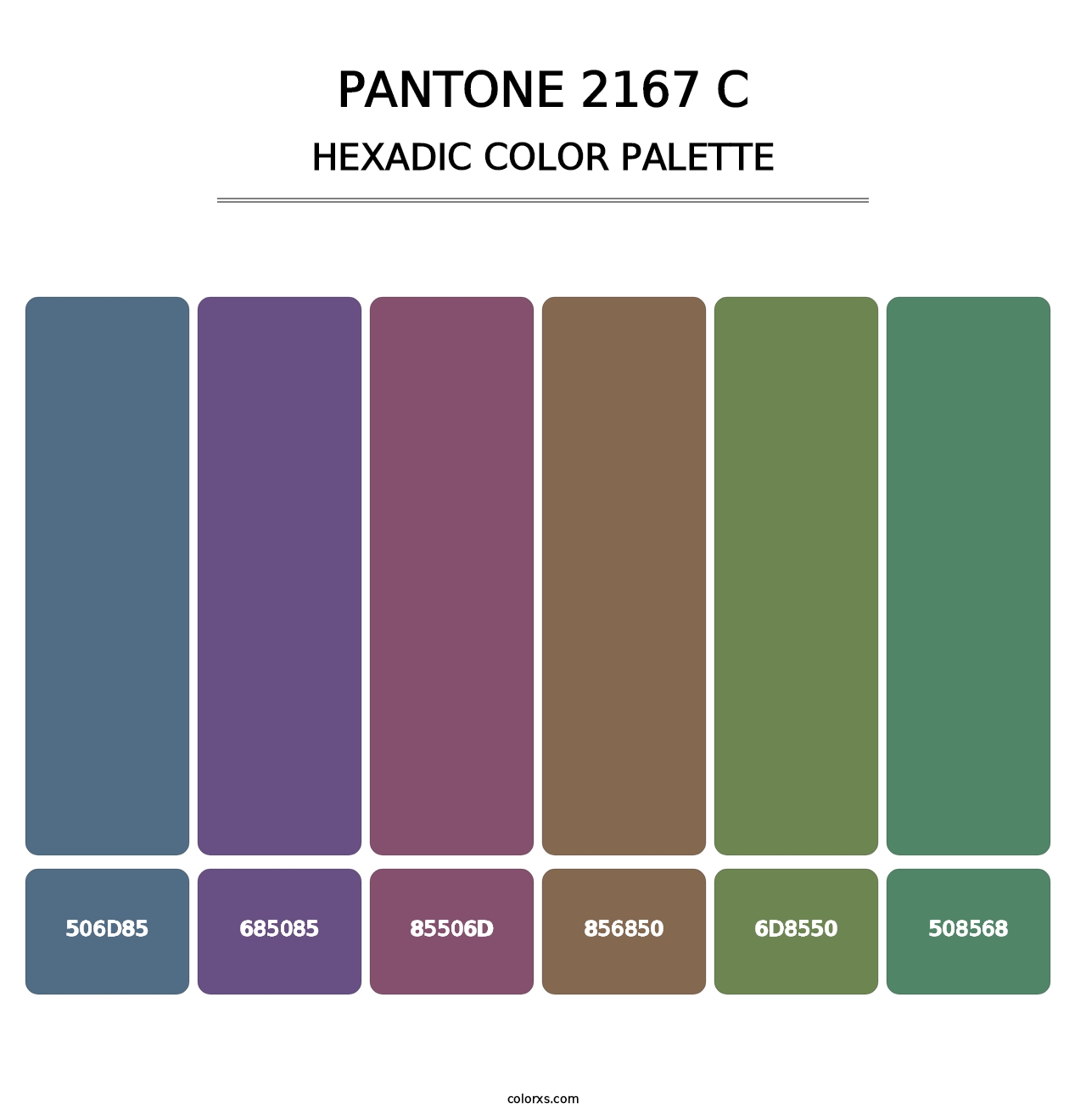 PANTONE 2167 C - Hexadic Color Palette