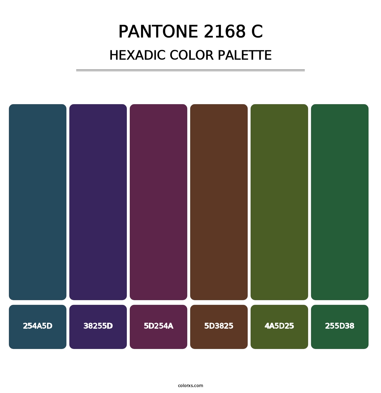 PANTONE 2168 C - Hexadic Color Palette