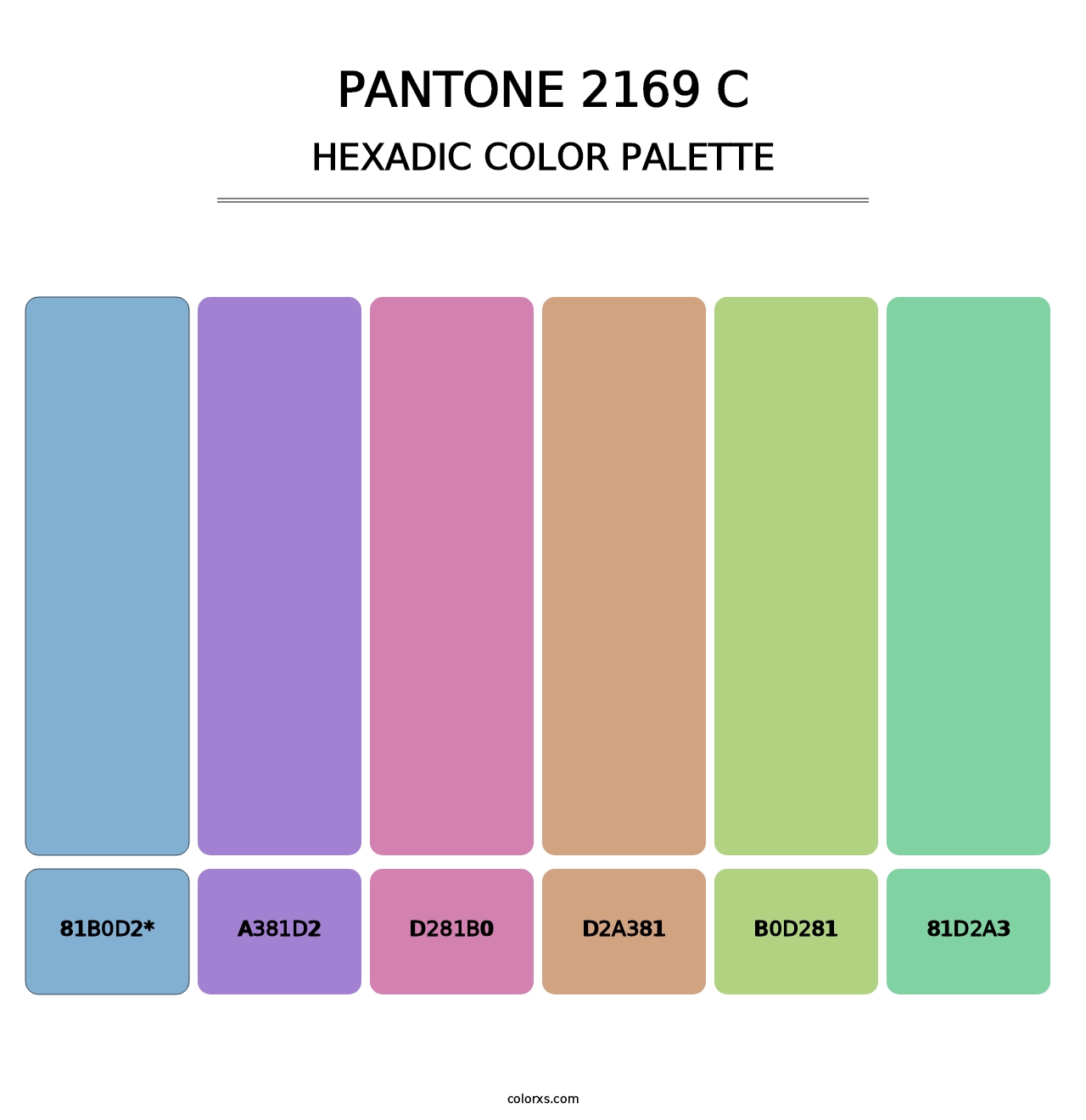 PANTONE 2169 C - Hexadic Color Palette
