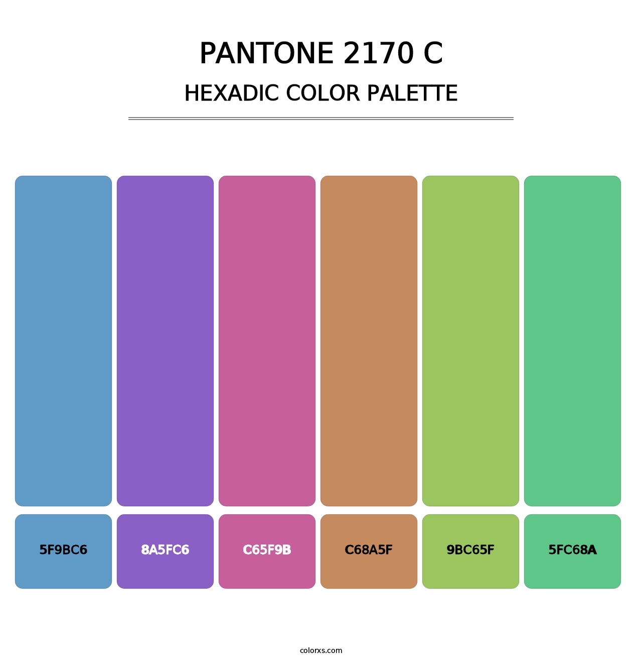 PANTONE 2170 C - Hexadic Color Palette