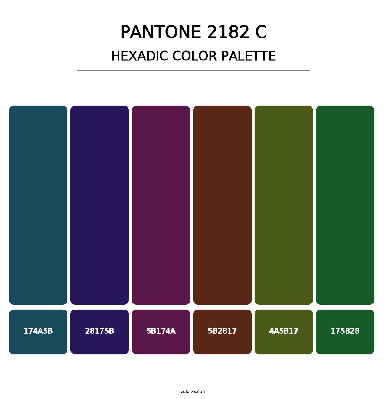 PANTONE 2182 C - Hexadic Color Palette