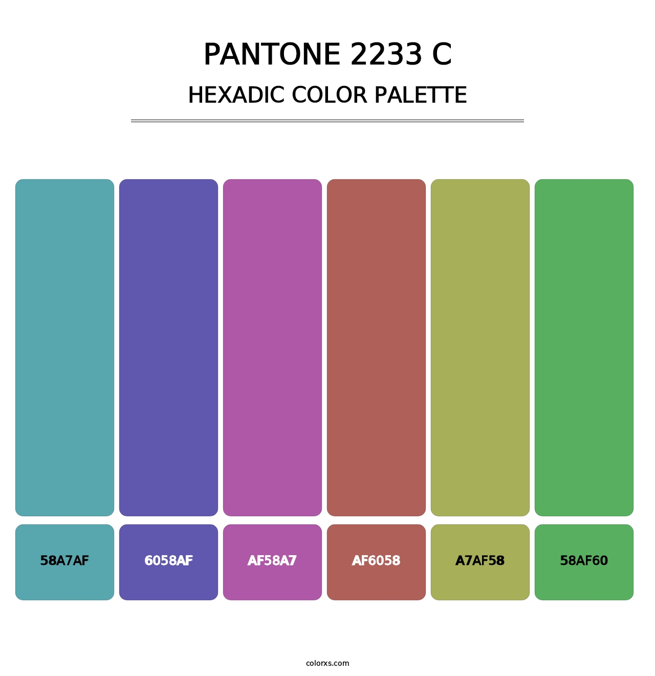 PANTONE 2233 C - Hexadic Color Palette