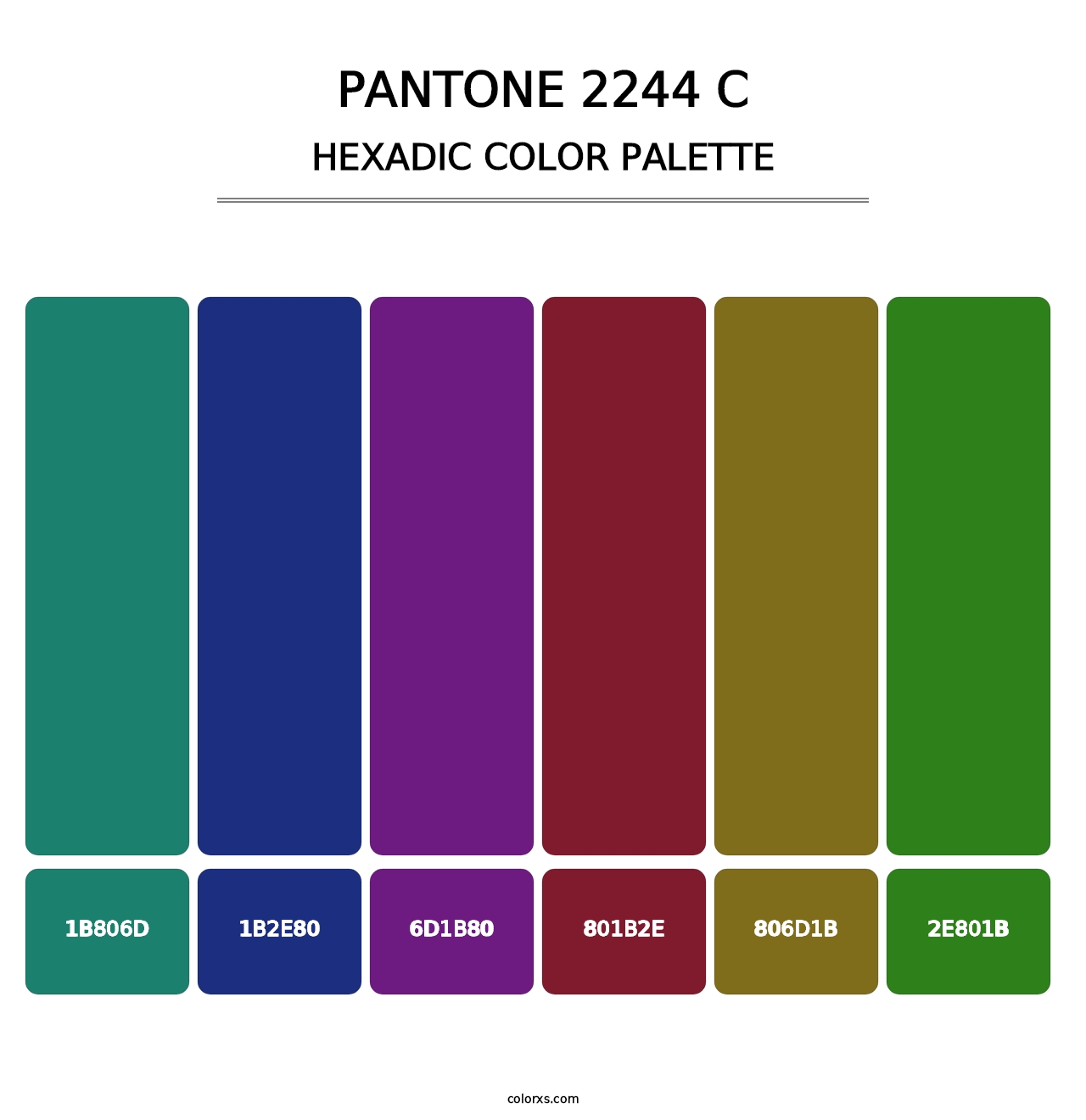 PANTONE 2244 C - Hexadic Color Palette