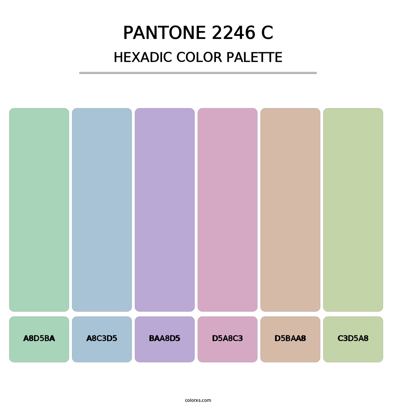 PANTONE 2246 C - Hexadic Color Palette