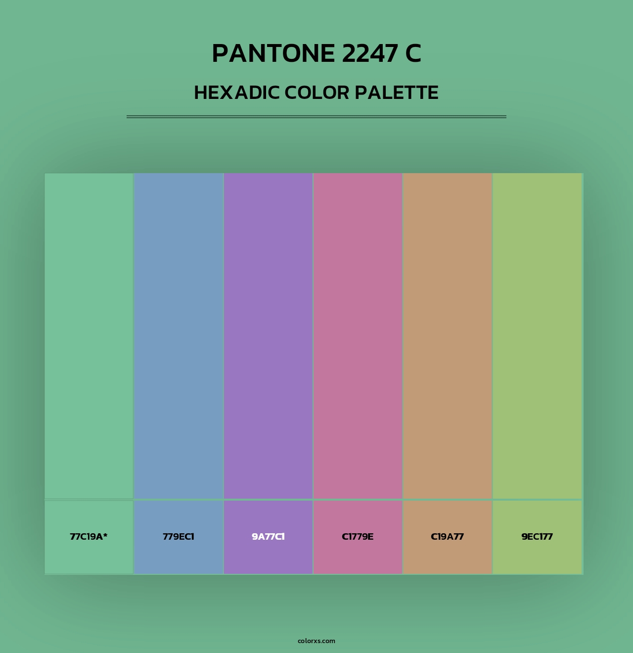 PANTONE 2247 C - Hexadic Color Palette