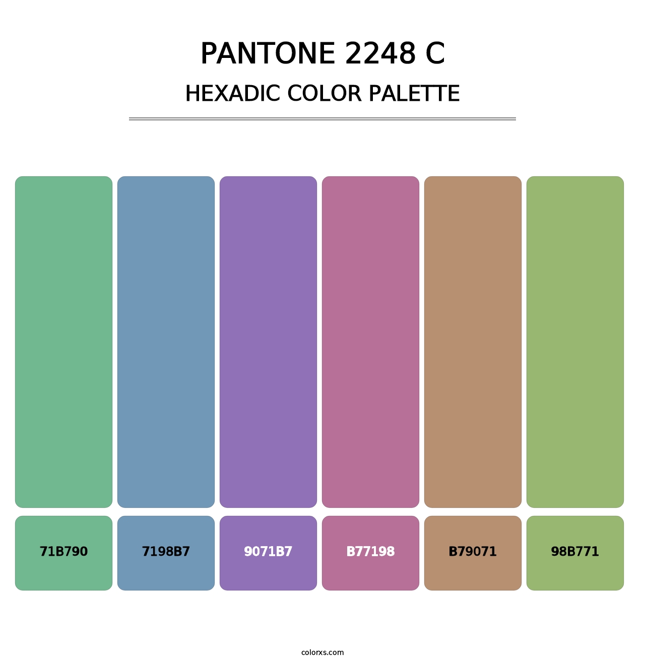 PANTONE 2248 C - Hexadic Color Palette