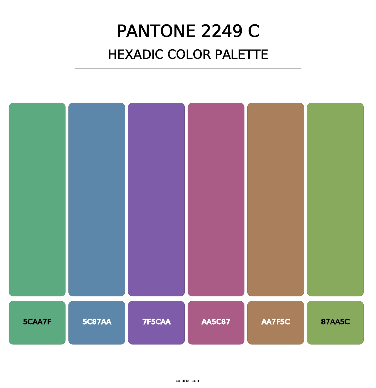 PANTONE 2249 C - Hexadic Color Palette