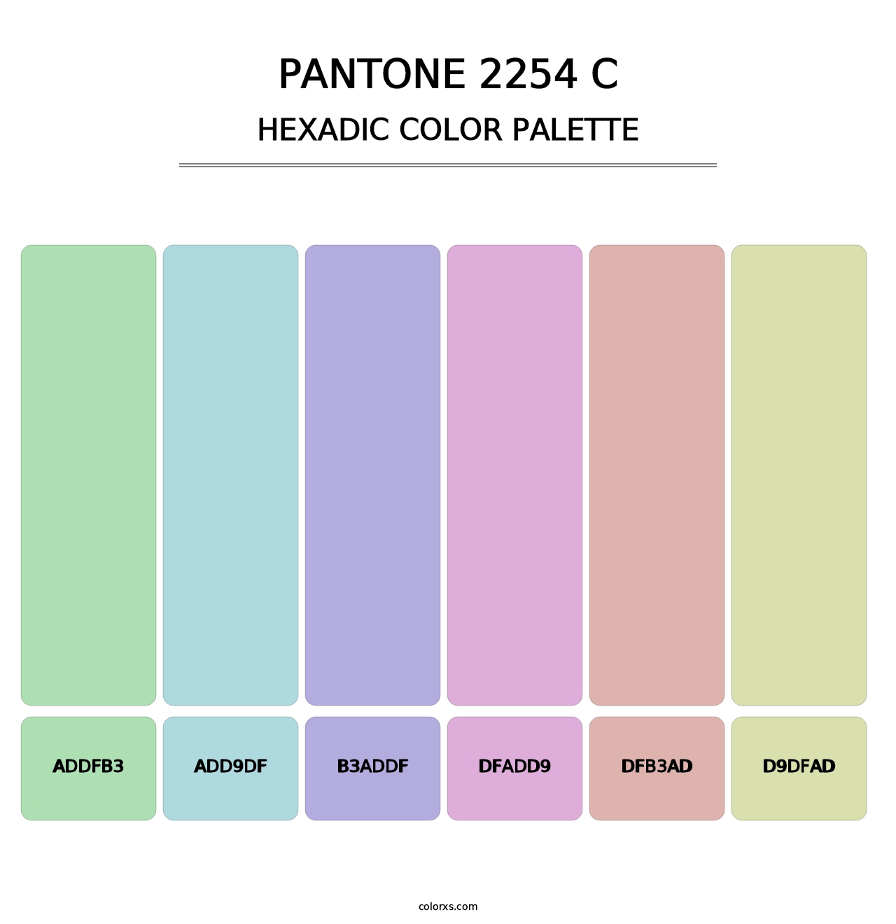 PANTONE 2254 C - Hexadic Color Palette