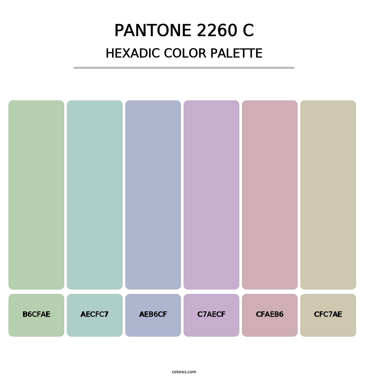 PANTONE 2260 C - Hexadic Color Palette
