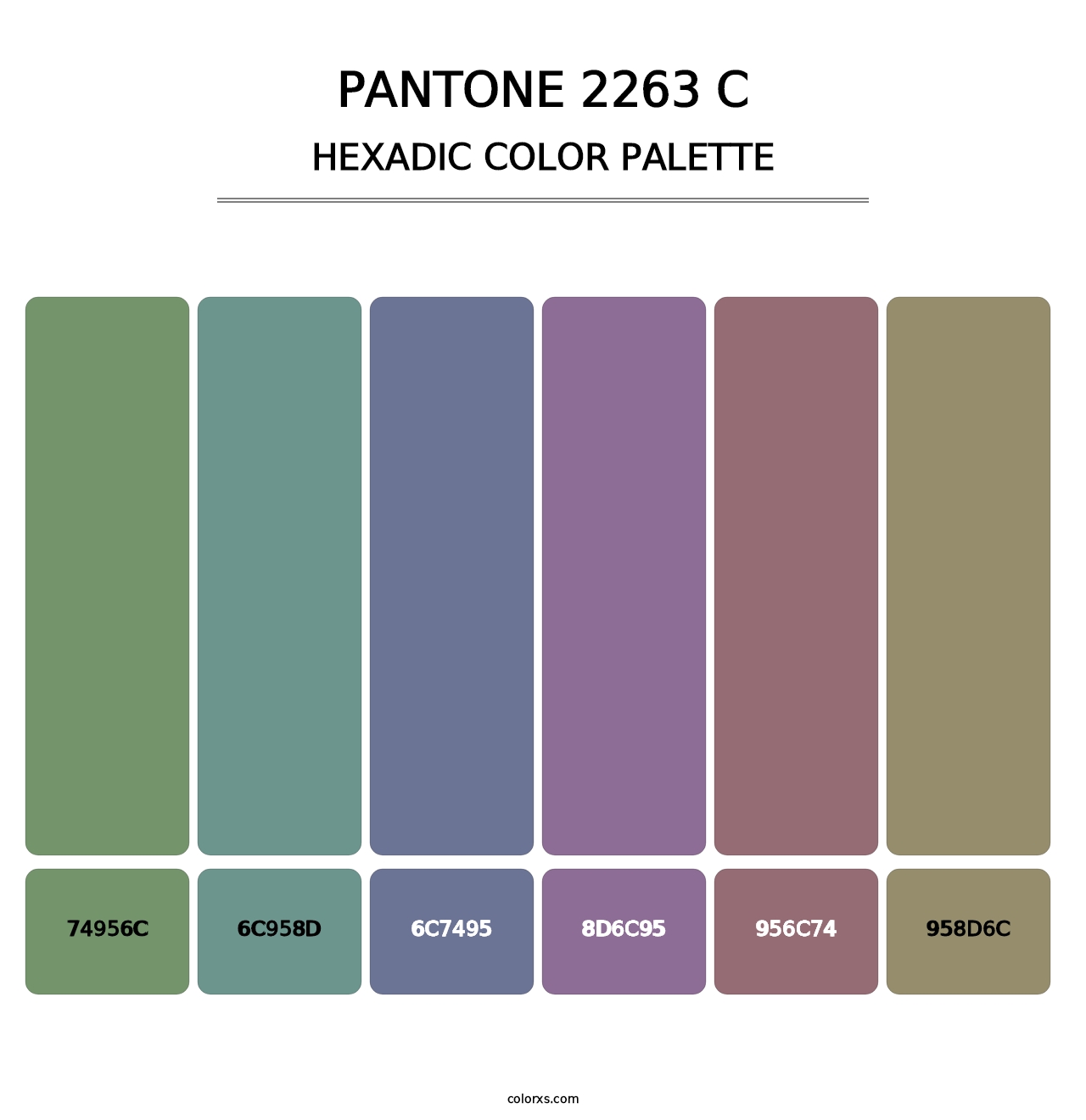 PANTONE 2263 C - Hexadic Color Palette