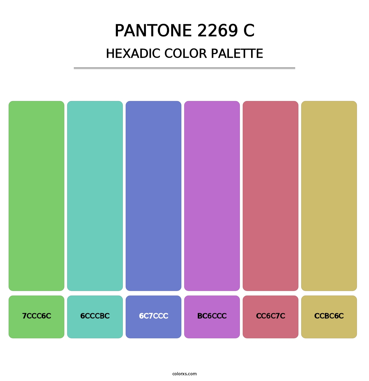 PANTONE 2269 C - Hexadic Color Palette
