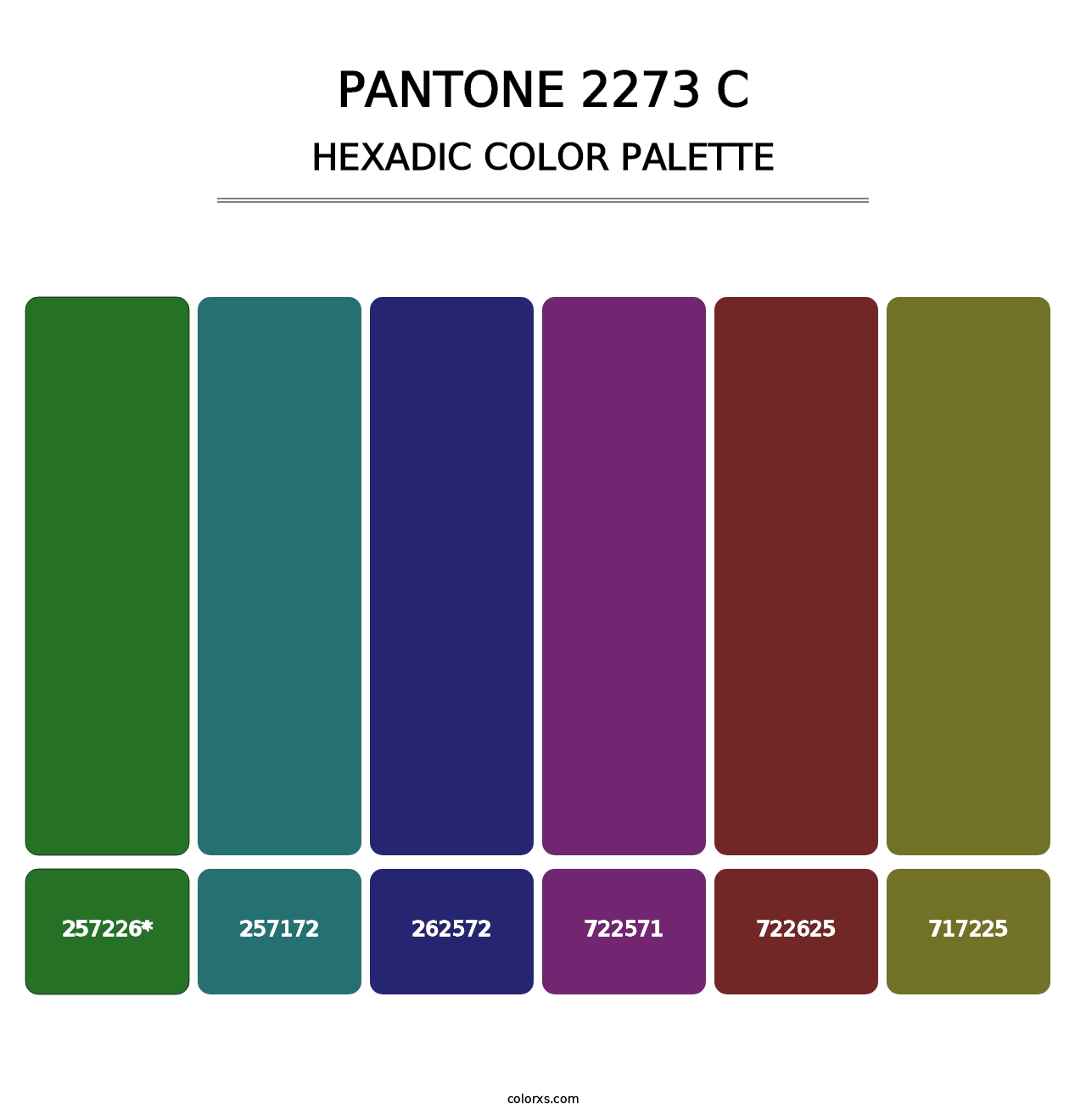 PANTONE 2273 C - Hexadic Color Palette