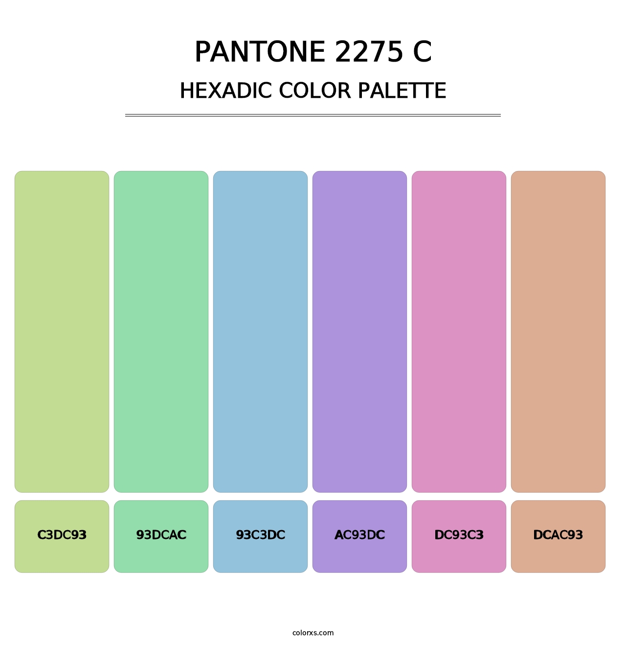 PANTONE 2275 C - Hexadic Color Palette