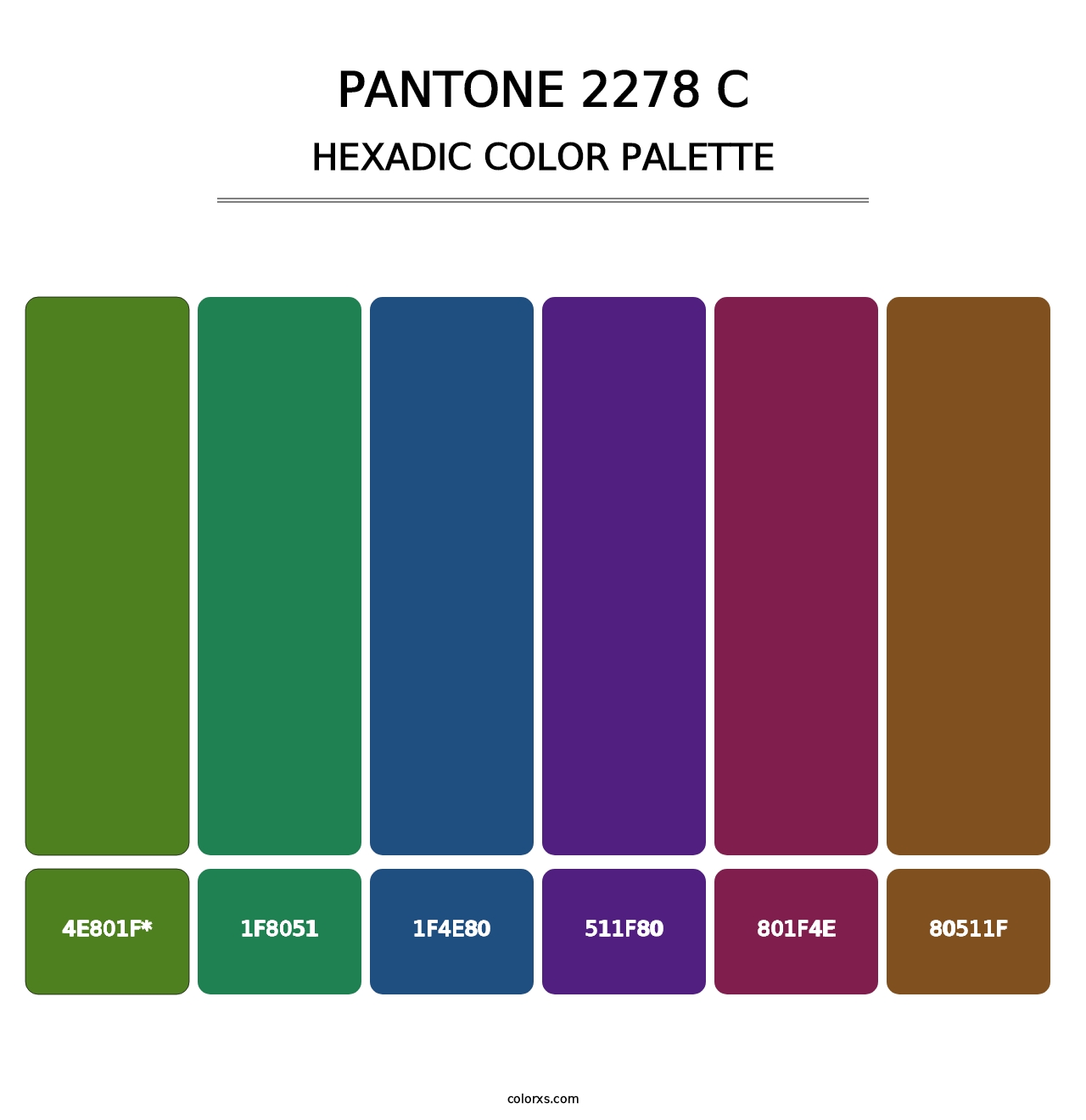 PANTONE 2278 C - Hexadic Color Palette