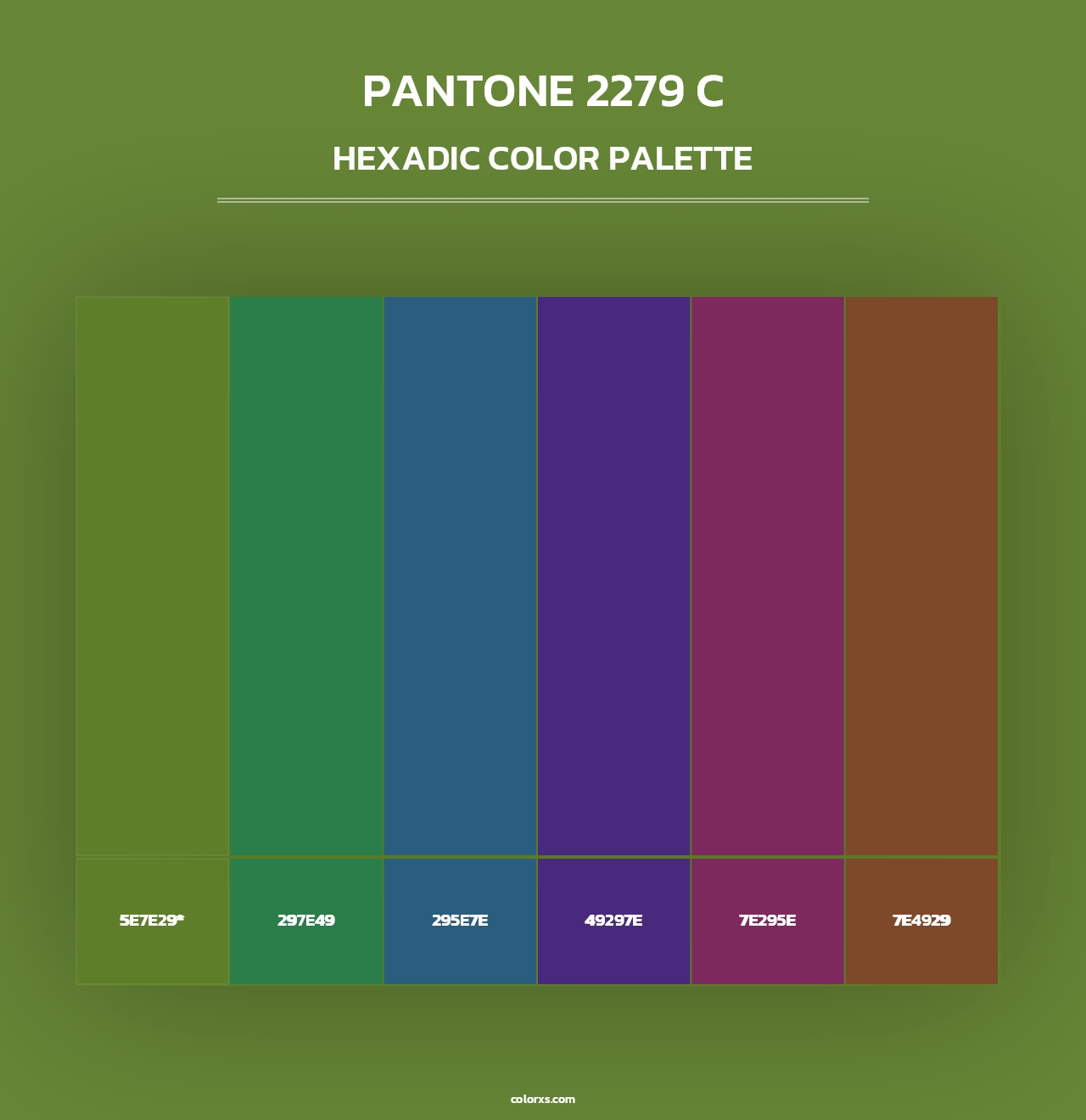 PANTONE 2279 C - Hexadic Color Palette