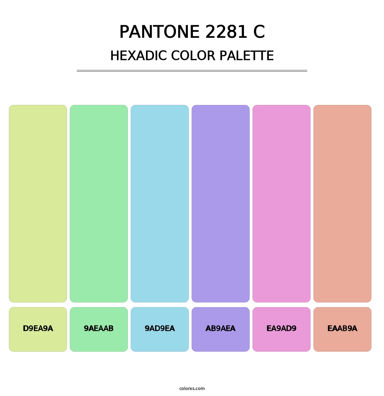 PANTONE 2281 C - Hexadic Color Palette