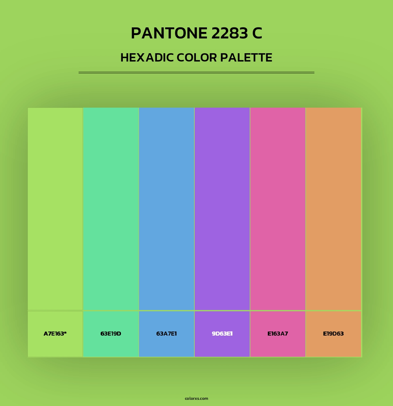 PANTONE 2283 C - Hexadic Color Palette