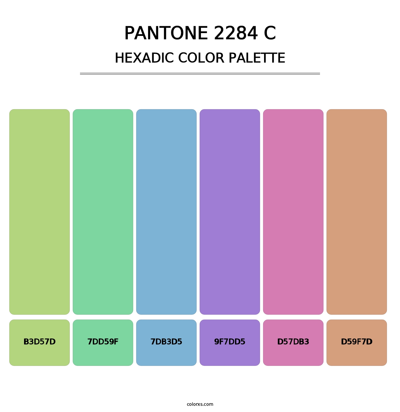 PANTONE 2284 C - Hexadic Color Palette
