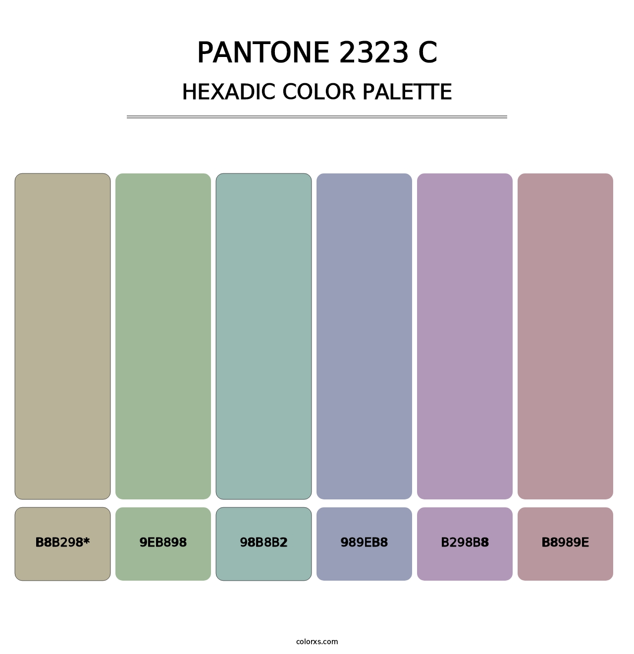PANTONE 2323 C - Hexadic Color Palette
